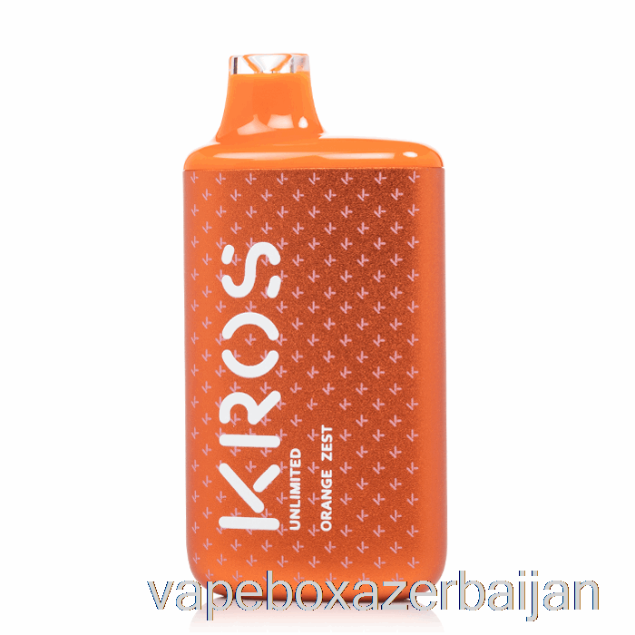 Vape Box Azerbaijan KROS Unlimited 6000 Disposable Orange Zest